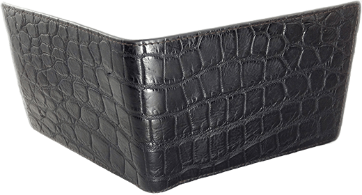 Matte Alligator Bifold Wallet , Classic Horizontal Wallet